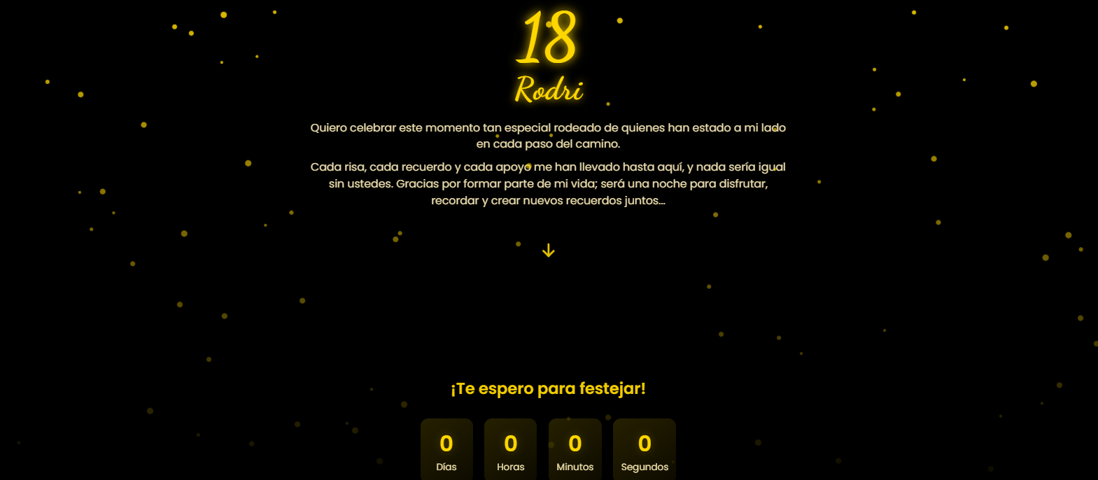 Vista previa de la Invitación Rodri